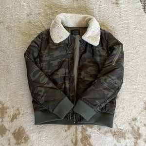 sanctuary camo bomber